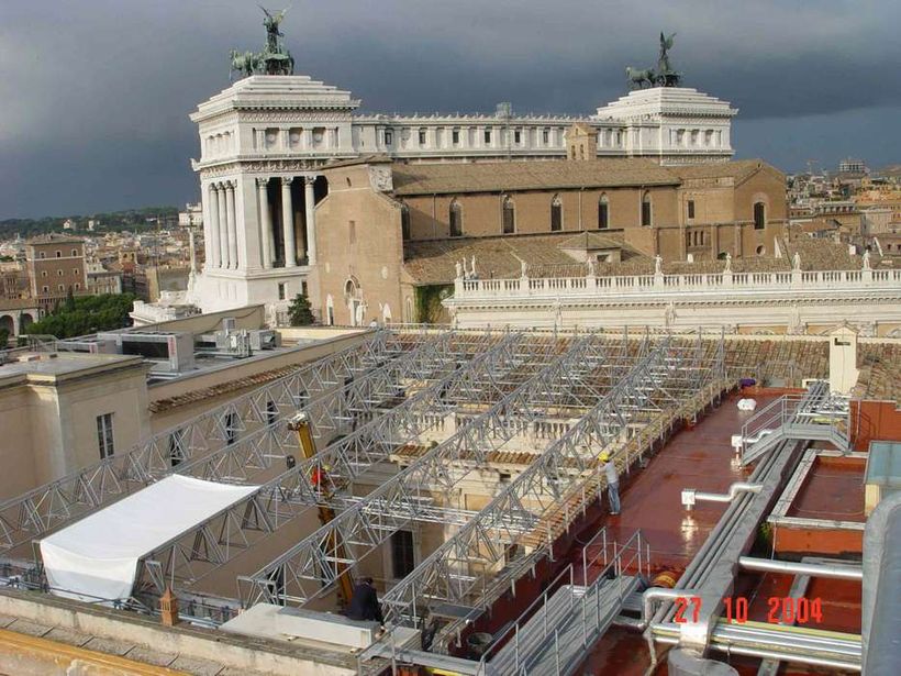 Copertura cortile interno dei Musei Capitolini / work in progress